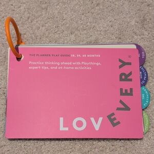 Lovevery The Planner Play Guide Months 58,59,60 Missing Clock And Mini Clock